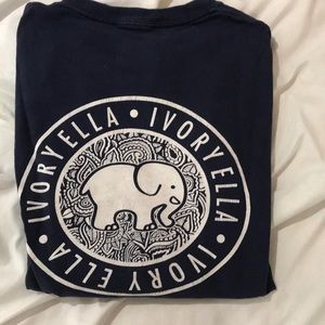 Ivory Ella shirt (navy)